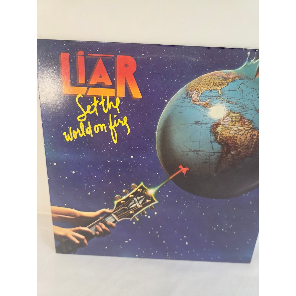Liar‎ Set the World on Fire Vinyl LP Album 1978 Bearsville BRK 6982 Classic Rock